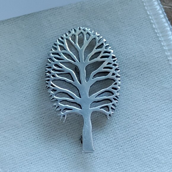 Retired James Avery Sterling Tree Brooch | Tree of Life | Sterling - Picture 4 of 5